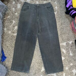 Stylish Gray Corduroy Pants with Classic Fit